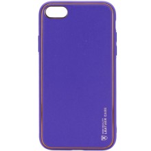 Кожаный чехол Xshield для Apple iPhone 7 / 8 / SE (2020) (4.7") – Фиолетовый
