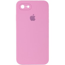 Чохол Silicone Case Square Full Camera Protective (AA) для Apple iPhone 7 / 8 / SE (2020) (4.7") – Рожевий