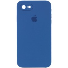 Чехол Silicone Case Square Full Camera Protective (AA) для Apple iPhone 7 / 8 / SE (2020) (4.7") – Синий