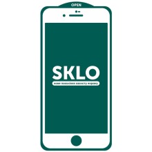 Захисне скло SKLO 5D (тех.пак) для Apple iPhone 7 / 8 / SE (2020) (4.7") (Білий)