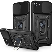 Ударостійкий чохол Camshield Serge Ring для Apple iPhone 7 / 8 / SE (2020) (4.7") (Чорний)