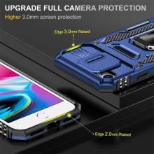 Ударостійкий чохол Camshield Army Ring для Apple iPhone 7 / 8 / SE (2020) (4.7") – Синій