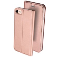 Чехол-книжка Dux Ducis с карманом для визиток для Apple iPhone 7 / 8 / SE (2020) (4.7") (Rose Gold)