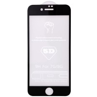 Захисне скло 5D Hard (full glue) (тех.пак) для Apple iPhone 7 / 8 / SE (2020) (4.7") – Чорний