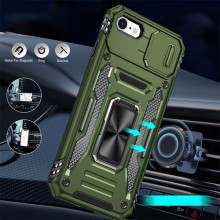 Ударопрочный чехол Camshield Army Ring для Apple iPhone 7 / 8 / SE (2020) (4.7") – Оливковый