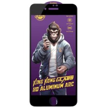 Захисне скло 5D Anti-static Purple (тех.пак) для Apple iPhone 7 / 8 / SE (2020) (4.7") – Чорний