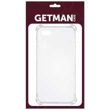 TPU чехол GETMAN Ease logo усиленные углы для Apple iPhone 7 / 8 / SE (2020) (4.7") – Прозрачный