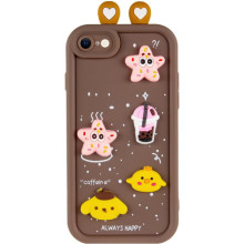 Чехол TPU Toys Case with Ears для Apple iPhone 7 / 8 / SE (2020) / SE (2022) (4.7") – Коричневый