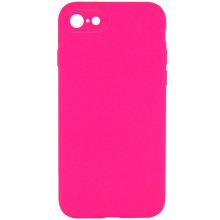Чехол Silicone Case Square Full Camera Protective (AA) NOLOGO  Apple iPhone 7 / 8 / SE (2020) (4.7") – Розовый
