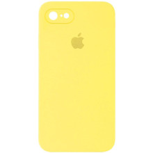 Чехол Silicone Case Square Full Camera Protective (AA) для Apple iPhone 7/8/SE (2020) (4.7") – Желтый