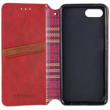 Шкіряний чохол-книжка GETMAN Cubic (PU) для Apple iPhone 7 / 8 / SE (2020) (4.7") – Червоний