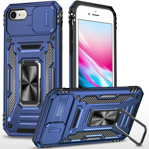 Ударопрочный чехол Camshield Army Ring для Apple iPhone 7 / 8 / SE (2020) (4.7") – Синий