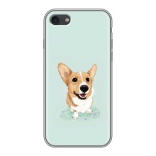 Чехлы с собаками для iPhone 7 (VPrint) (Корги)