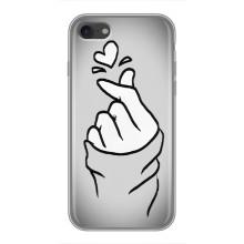 Чехол с принтом для iPhone 7 (AlphaPrint - Знак сердечка)