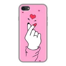 Чехол с принтом для iPhone 7 (AlphaPrint - Знак сердечка)