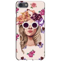 Чехол с картинкой Модные Девчонки iPhone 7 – Девушка в очках