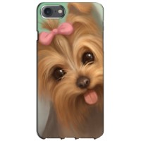 Чехол (ТПУ) Милые собачки для iPhone 7 (Йоршенский терьер)