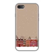 Новогодние, Праздничные Чехлы для iPhone 7 - 2024 год (Зимний город)