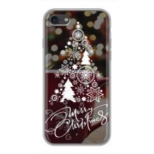 Рождественские Чехлы для iPhone 7 (VPrint) – Елочка узорная