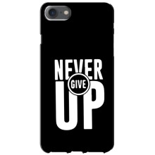 Силіконовый Чохол на iPhone 7 з картинкою НАЙК – Never Give UP