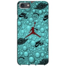 Силиконовый Чехол Nike Air Jordan на Айфон 7 (Джордан Найк)