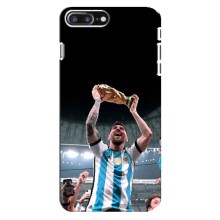 Чехлы Лео Месси Аргентина для iPhone 8 Plus (Счастливый Месси)