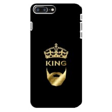 Чехол (Корона на чёрном фоне) для Айфон 8 Плюс – KING