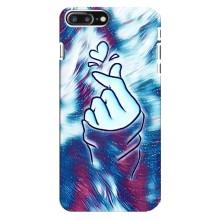 Чехол с принтом для iPhone 8 Plus (AlphaPrint - Знак сердечка)