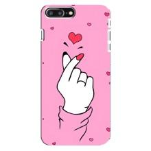 Чехол с принтом для iPhone 8 Plus (AlphaPrint - Знак сердечка)