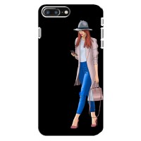 Чехол с картинкой Модные Девчонки iPhone 8 Plus (Девушка со смартфоном)