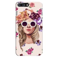 Чехол с картинкой Модные Девчонки iPhone 8 Plus – Девушка в очках