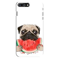 Чехол (ТПУ) Милые собачки для iPhone 8 Plus – Смешной Мопс