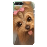 Чехол (ТПУ) Милые собачки для iPhone 8 Plus (Йоршенский терьер)