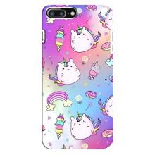Чохол Unicorn на iPhone 8 Plus (Веселка і Єдинорог)