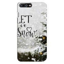 Новорічні, Святкові Чохли для iPhone 8 Plus - 2024 год (Let it snow)