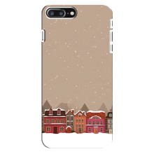 Новорічні, Святкові Чохли для iPhone 8 Plus - 2024 год (Зимове місто)