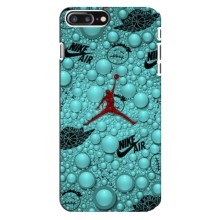 Силиконовый Чехол Nike Air Jordan на Айфон 8 Плюс (Джордан Найк)