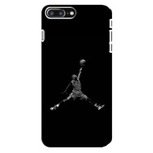Силиконовый Чехол Nike Air Jordan на Айфон 8 Плюс (Джордан)