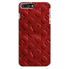 Текстурный Чехол Louis Vuitton для Айфон 8 Плюс (Красный ЛВ)