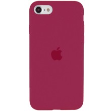 Чехол Silicone Case Full Protective (AA) для Apple iPhone SE (2020) (Красный)