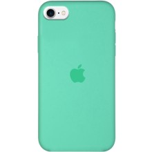 Чехол Silicone Case Full Protective (AA) для Apple iPhone SE (2020) (Зеленый)