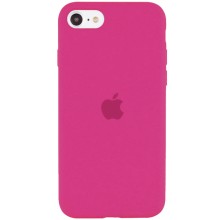 Чехол Silicone Case Full Protective (AA) для Apple iPhone SE (2020) – Малиновый