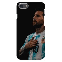 Чехлы Лео Месси Аргентина для iPhone SE (2020) (Месси Капитан)