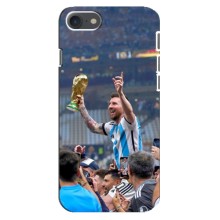 Чехлы Лео Месси Аргентина для iPhone SE (2020) (Месси король)