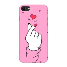 Чехол с принтом для iPhone SE (2020) (AlphaPrint - Знак сердечка) – Знак Love