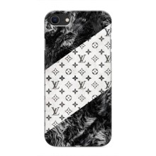 Чехол Стиль Louis Vuitton на iPhone SE (2020) (LV на белом)