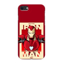 Чехол Супергерой Железный человек на iPhone SE (2020) (Iron man)