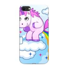Чехол Unicorn на iPhone SE (2020) (Радуга единорожка)