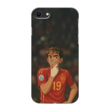 Чехол с футболистом Ламин Ямаль iPhone SE (2020) (Ямаль аниме)