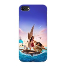 Чехол с мультфильмом Моана iPhone SE (2020) (Моана и Мауи)